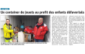 191128 DauphinÃ© LibÃ©rÃ© Collecte jouets Les Vans - PNG - 391.2 ko