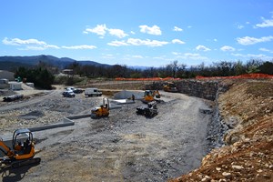 Avancées des travaux déchetterie Ruoms