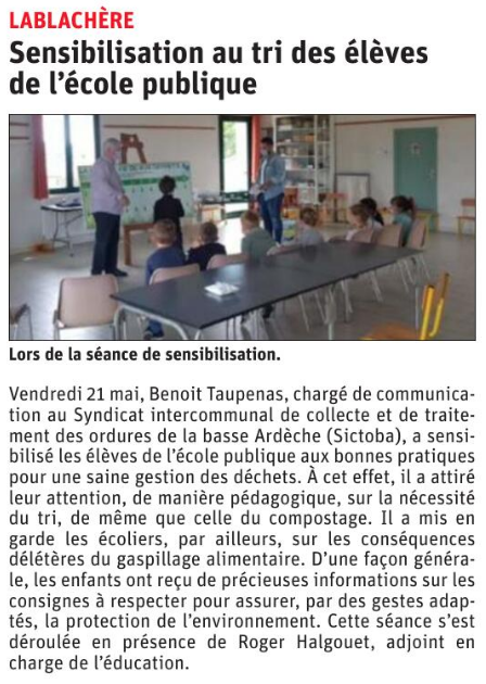 210526 DauphinÃ© LibÃ©rÃ© Animation LablachÃ¨re