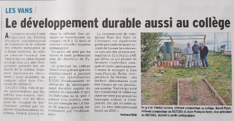 Article du DauphinÃ© du 9/03/2018