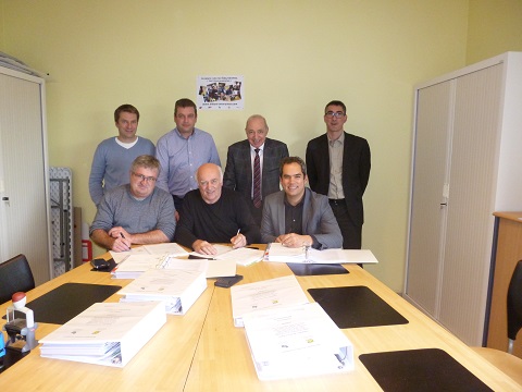 Signature contrat DSP Ã Lavilledieu 