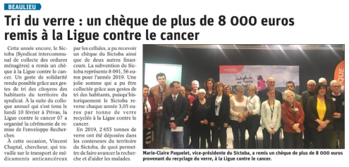 200213 DauphinÃ© LibÃ©rÃ© Ligue contre le cancer