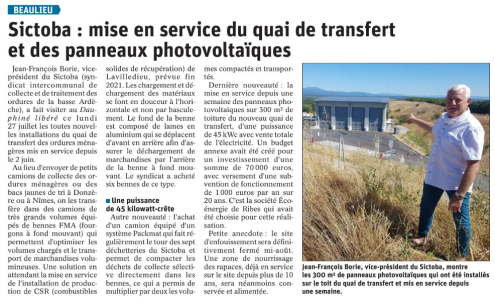 200730 DauphinÃ© LibÃ©rÃ© Panneaux photovoltaiques