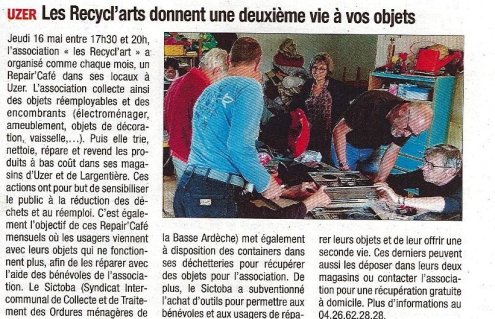 La Tribune Repair'Café Recycl'arts