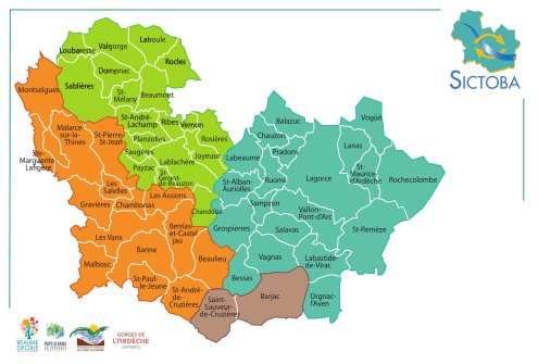 Carte SICTOBA 2019