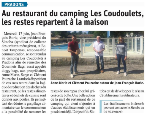 200620 DauphinÃ© LibÃ©rÃ© Gourmets bags Les Coudoulets