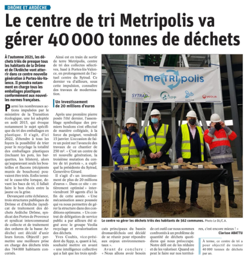 210118 DauphinÃ© LibÃ©rÃ© Metripolis 1