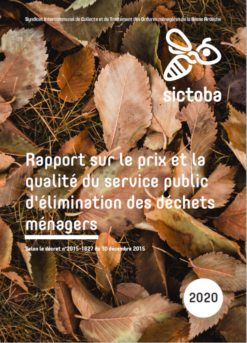 Rapport sur le prix et la qualité du service public d'élimination des déchets ménagers