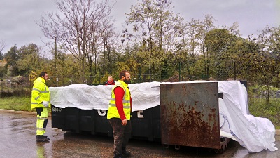 191122 Mise en place des housses de protection Ã©tanches aux Vans