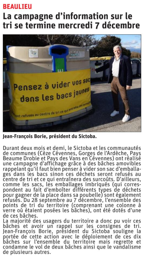 221204 DauphinÃ© LibÃ©rÃ© BÃ¢ches tri 