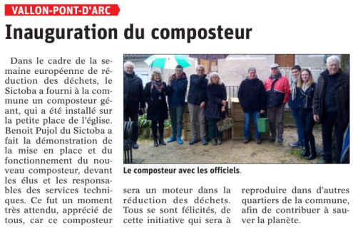 221130 DauphinÃ© LibÃ©rÃ© Composteurs de quartier Vallon